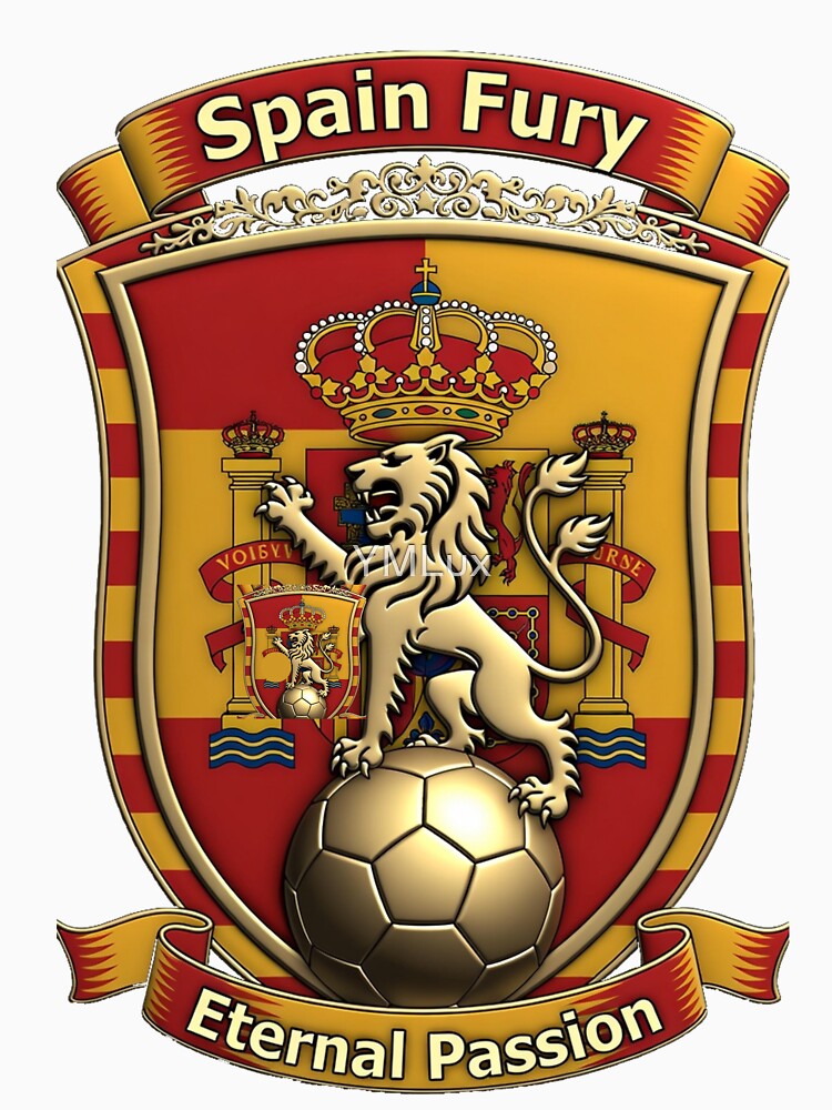 Lion Fury Spain Tee, Eternal Roar Lion Drinkware, Flag Pride Crest Souvenir Gift by YMLux
