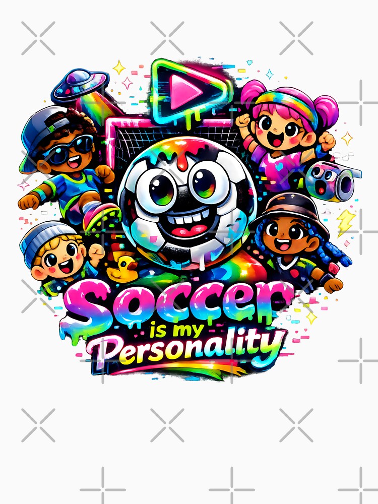 Soccer Is My Personality Vibrant Sports Fan Art by SplashTastic