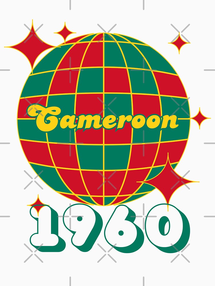 Retro Cameroon Independence 1960 Flag Colors Design for T-Shirts, Hats & More by HelloAfrican