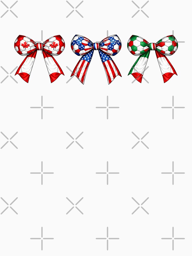 Soccer Bow Collection Canada USA Mexico Football Pride by MuniraWearify