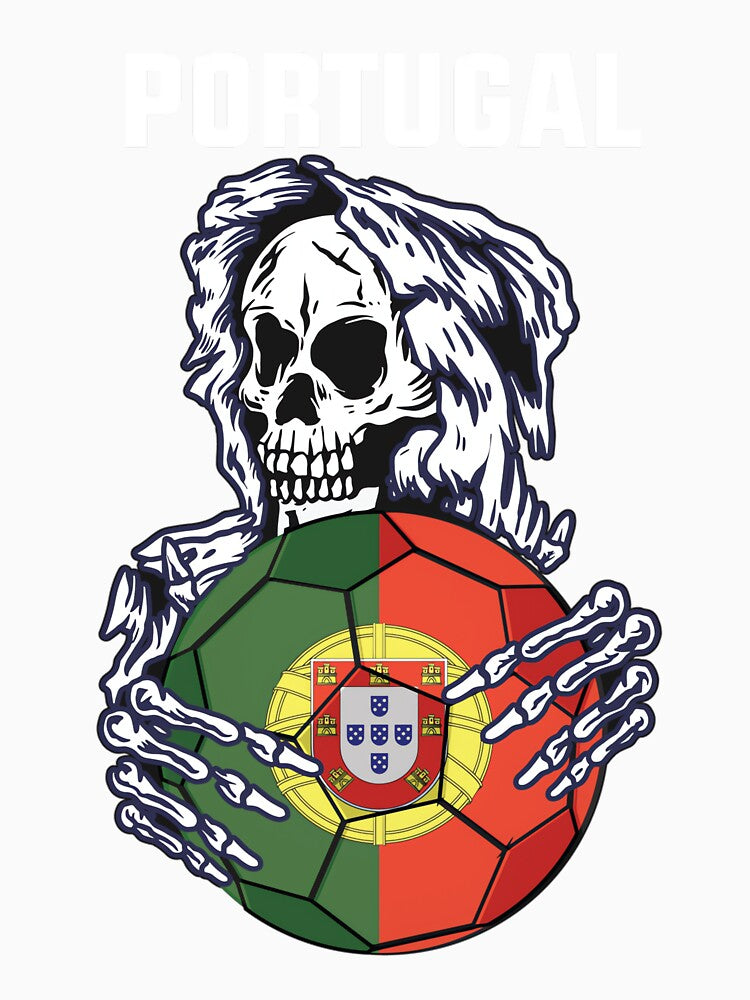 Portugal Soccer Jersey With Skull Funny Soccer Jersey by kunevatoulaq
