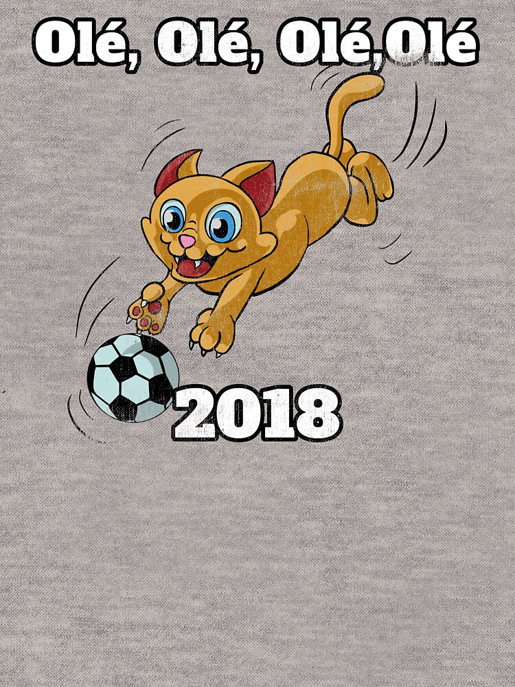 World Football Championship 2018 Funny Cat Cool Distressed Gift by Klimentina
