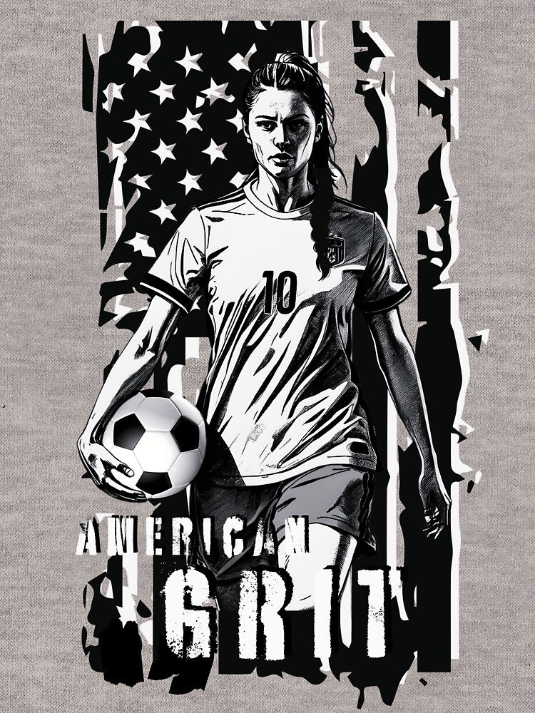 American Grit Womens Soccer US Flag by AXENT Designs