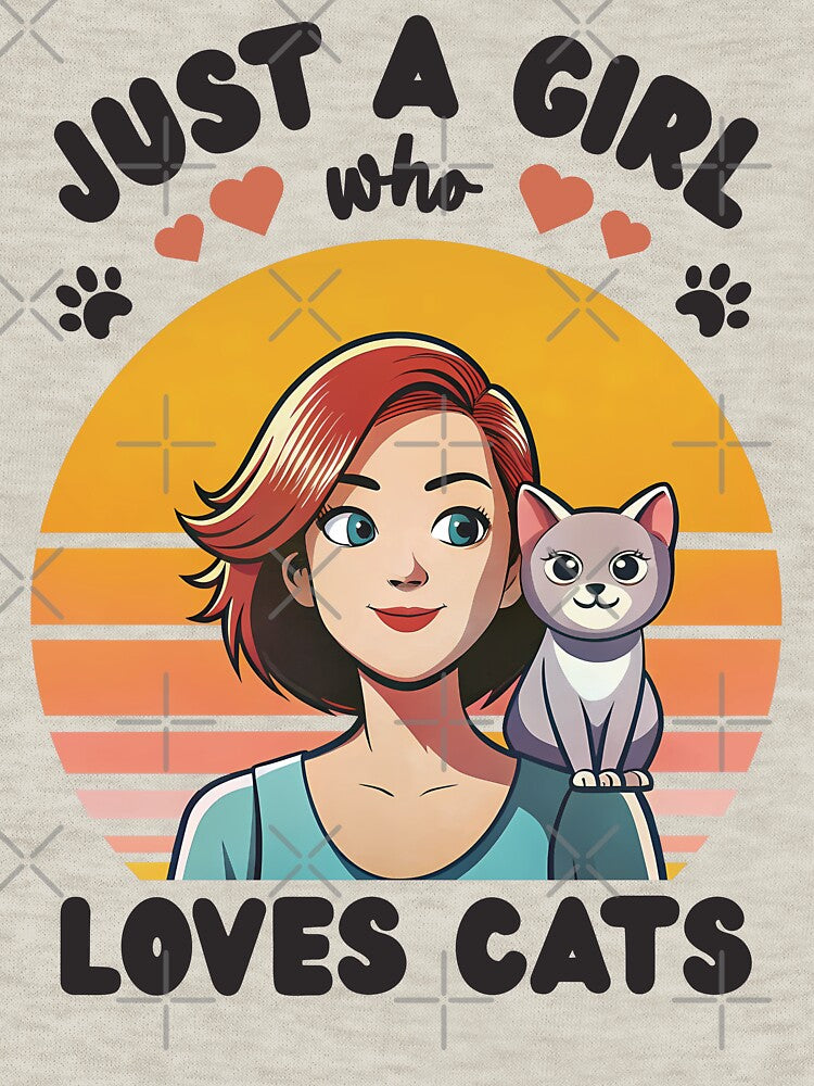 Just a Girl who Loves Cats by FerminaDesigns