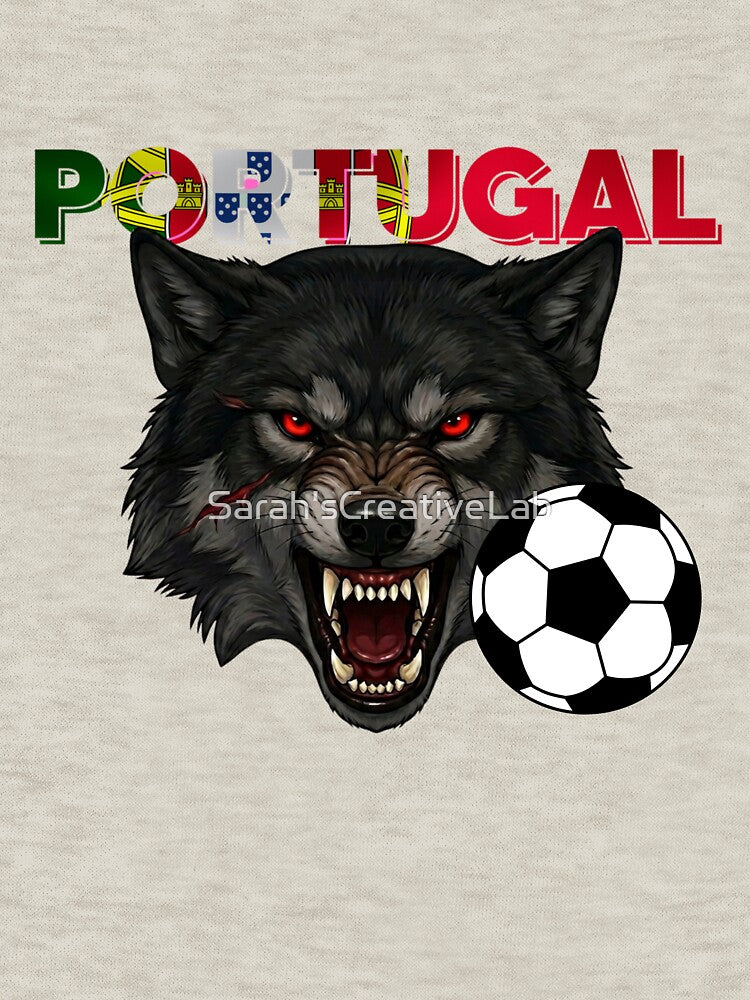 Portugal Wolf Mascot Football Logo Sport by Sarah'sCreativeLab
