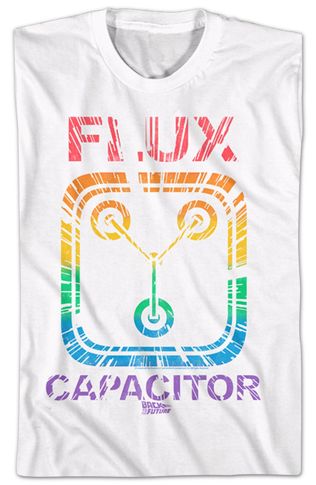 Rainbow Flux Capacitor Back To The Future T-Shirt Hoodie, Sweatshirt | CiraTrend.com (Image 2)
