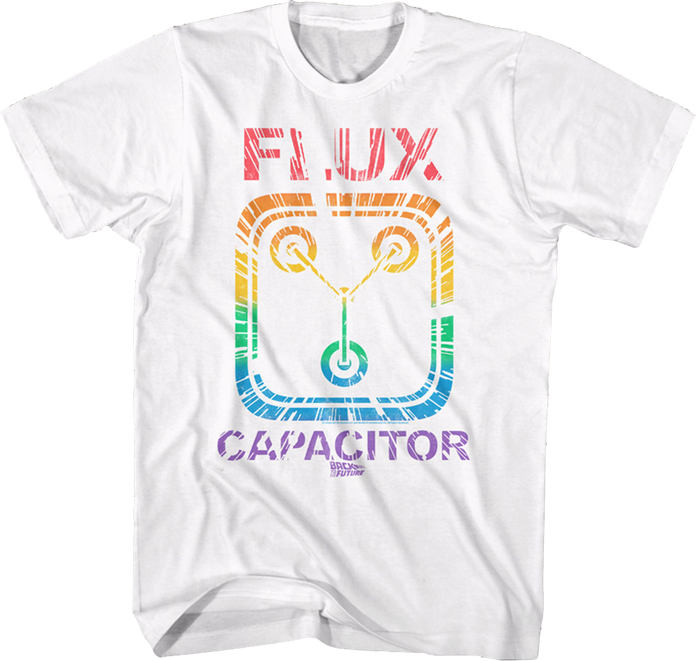 Rainbow Flux Capacitor Back To The Future T-Shirt Hoodie, Sweatshirt | CiraTrend.com (Image 1)