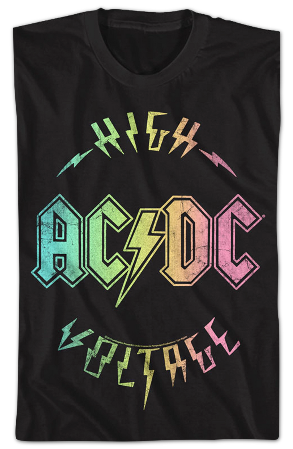 Rainbow High Voltage ACDC T-Shirt Hoodie, Sweatshirt | CiraTrend.com (Image 2)