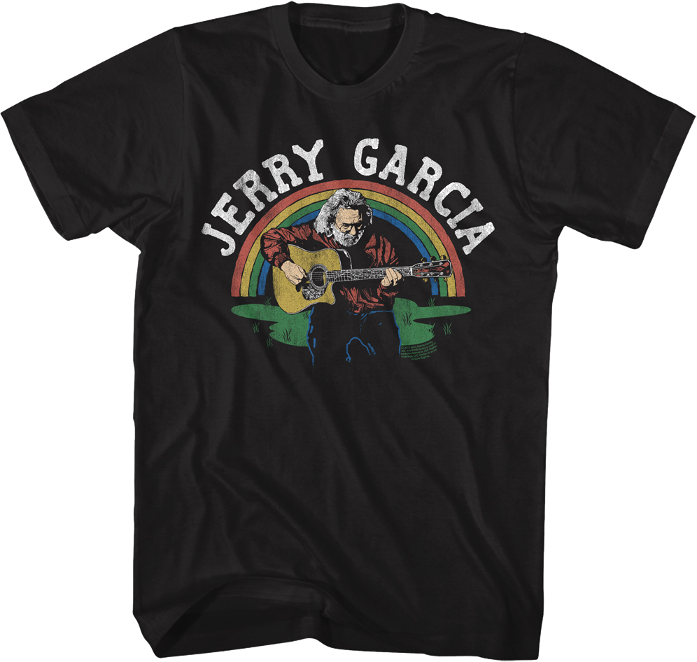Rainbow Jerry Garcia T-Shirt Hoodie, Sweatshirt | CiraTrend.com (Image 1)