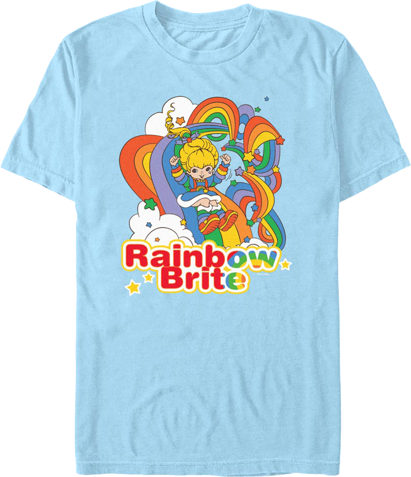 Rainbow Slide Rainbow Brite T-Shirt Hoodie, Sweatshirt | CiraTrend.com (Image 1)