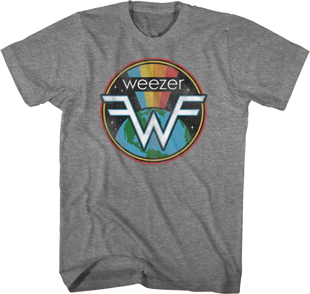 Rainbow Space Logo Weezer T-Shirt Hoodie, Sweatshirt | CiraTrend.com (Image 1)
