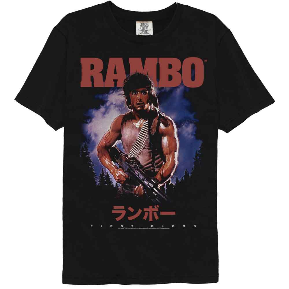 Rambo First Blood Japanese Comfort Colors T-Shirt Hoodie, Sweatshirt | CiraTrend.com