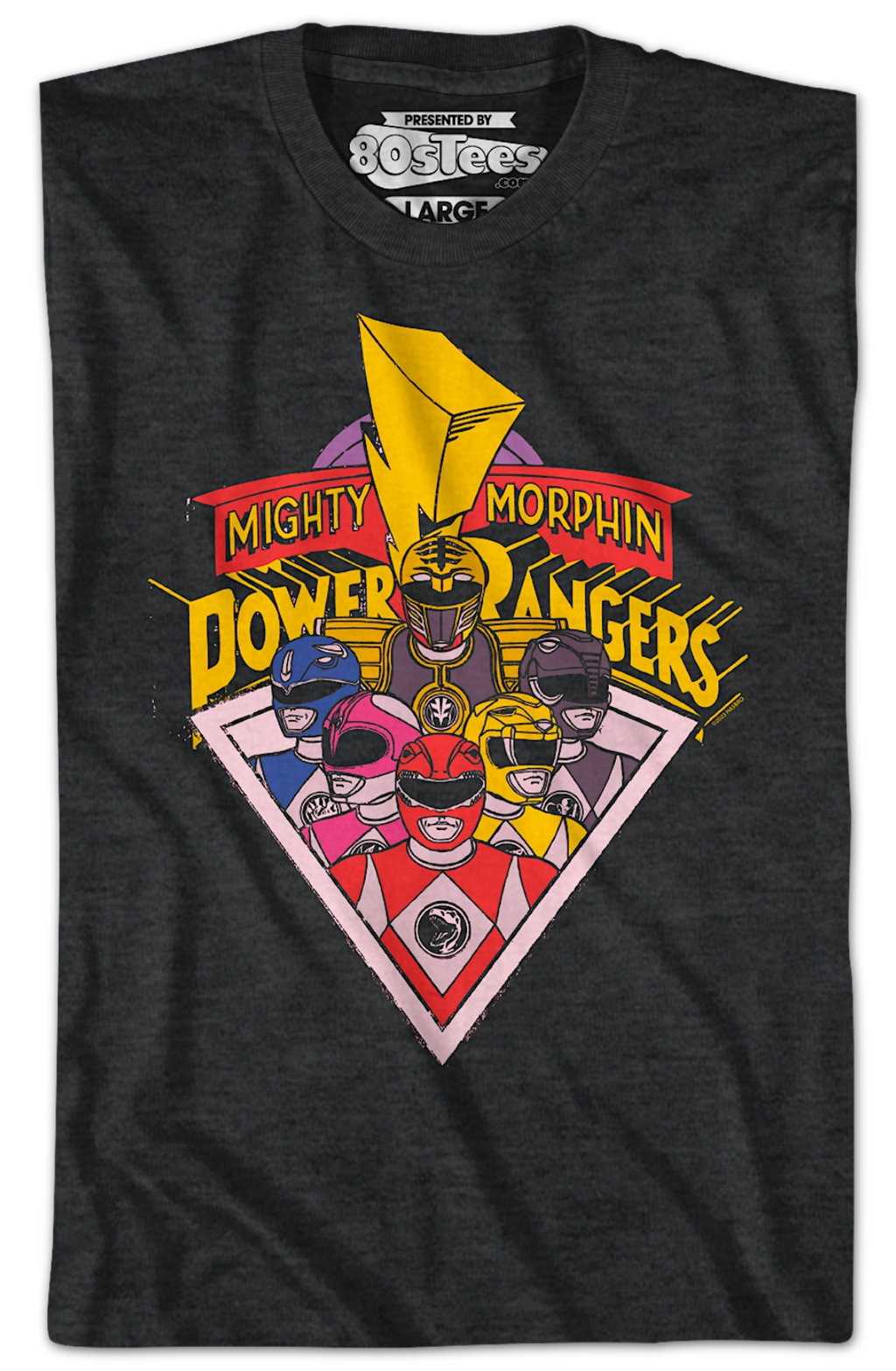 Rangers And Logo Mighty Morphin Power Rangers T-Shirt Hoodie, Sweatshirt | CiraTrend.com (Image 2)