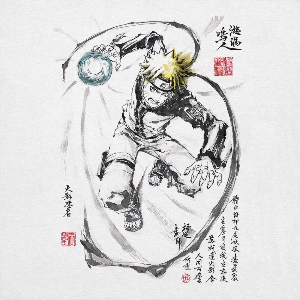 Rasengan Sumi-e Hoodie T-Shirts, Sweatshirt | CiraTrend.com (Image 1)