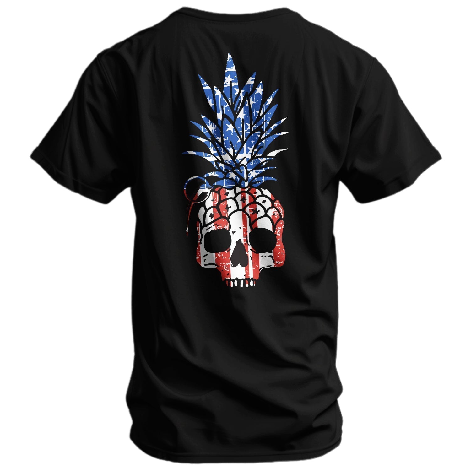 American Flag USA Pineapple Grenade Men's T-Shirt Hoodie, Sweatshirt | CiraTrend.com (Image 1)