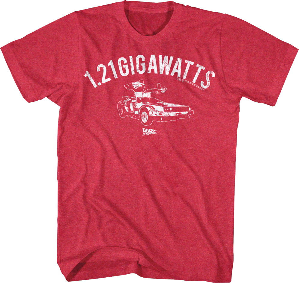 Red 1.21 Gigawatts T-Shirt Hoodie, Sweatshirt | CiraTrend.com (Image 1)