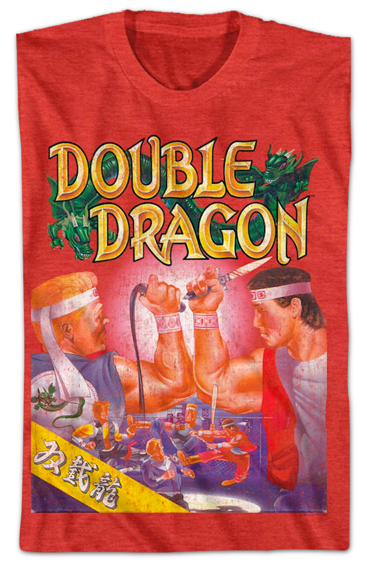 Red Box Art Double Dragon T-Shirt Hoodie, Sweatshirt | CiraTrend.com (Image 2)
