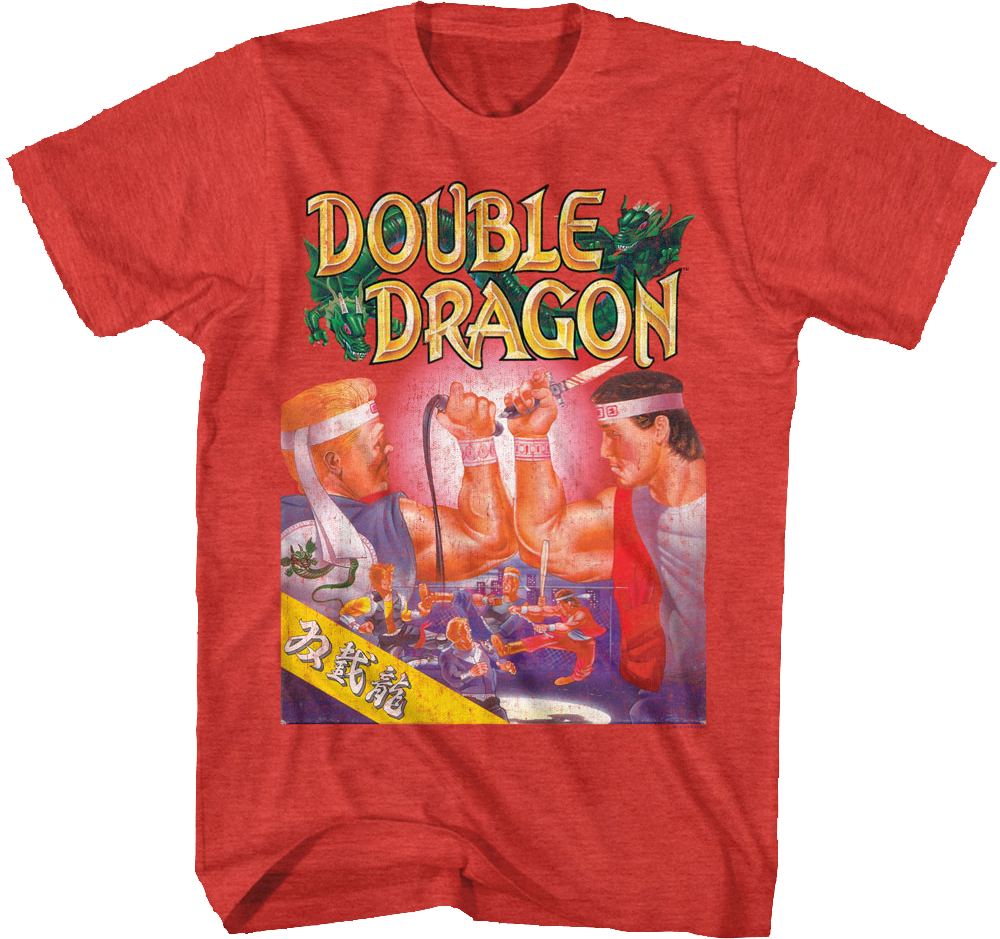 Red Box Art Double Dragon T-Shirt Hoodie, Sweatshirt | CiraTrend.com (Image 1)