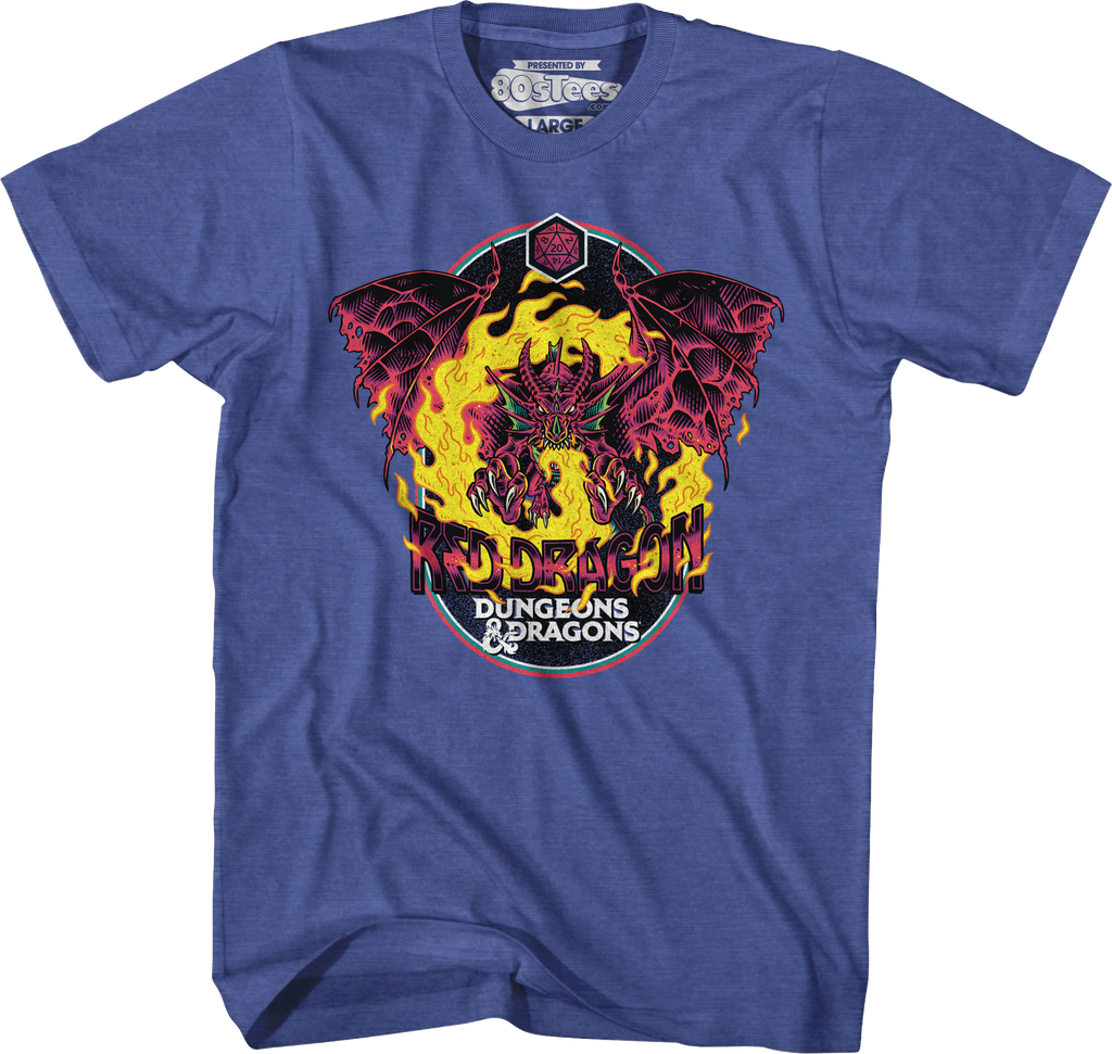 Red Dragon Dungeons & Dragons T-Shirt Hoodie, Sweatshirt | CiraTrend.com (Image 1)
