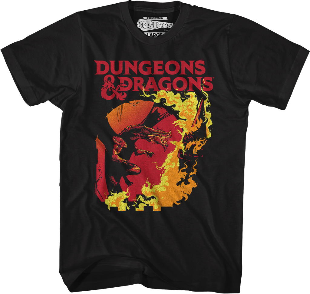 Red Inferno Dungeons & Dragons T-Shirt Hoodie, Sweatshirt | CiraTrend.com (Image 1)