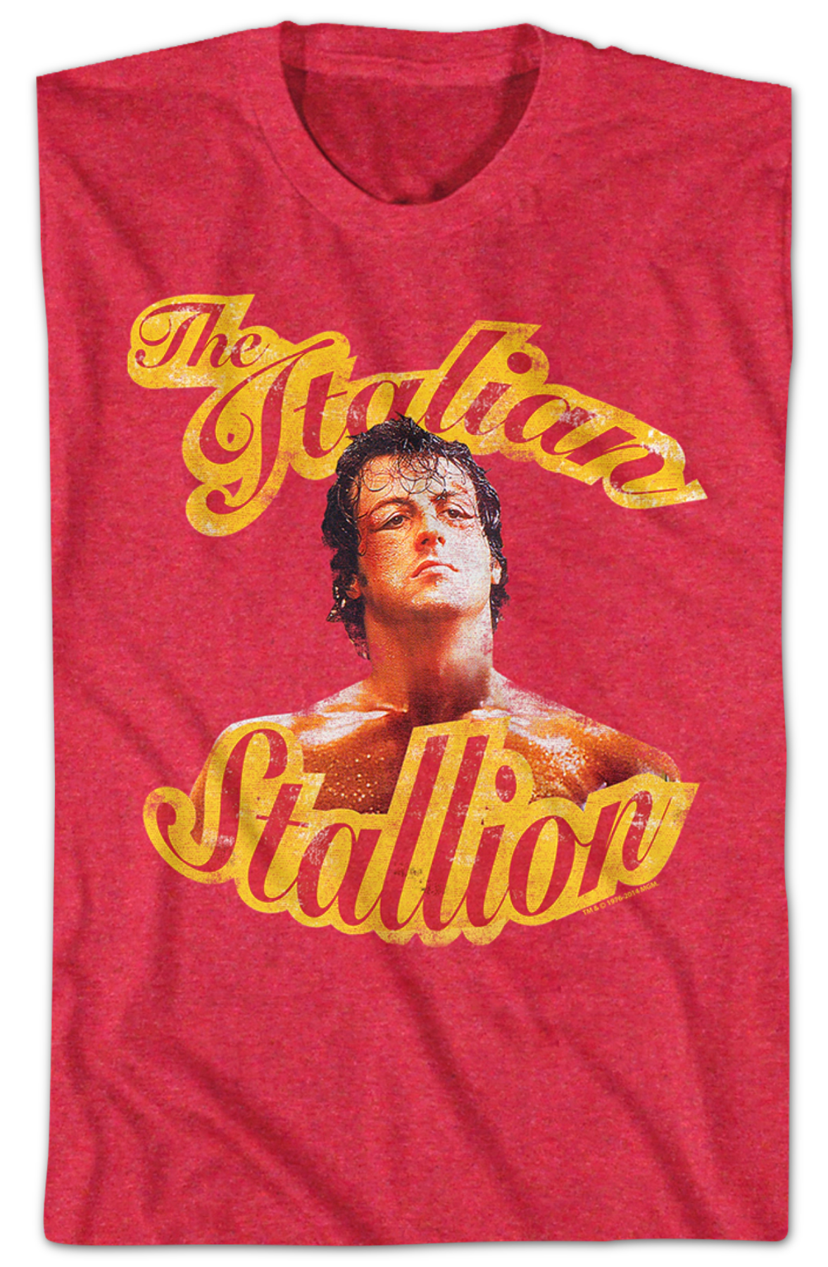 Red Italian Stallion Rocky T-Shirt Hoodie, Sweatshirt | CiraTrend.com (Image 2)