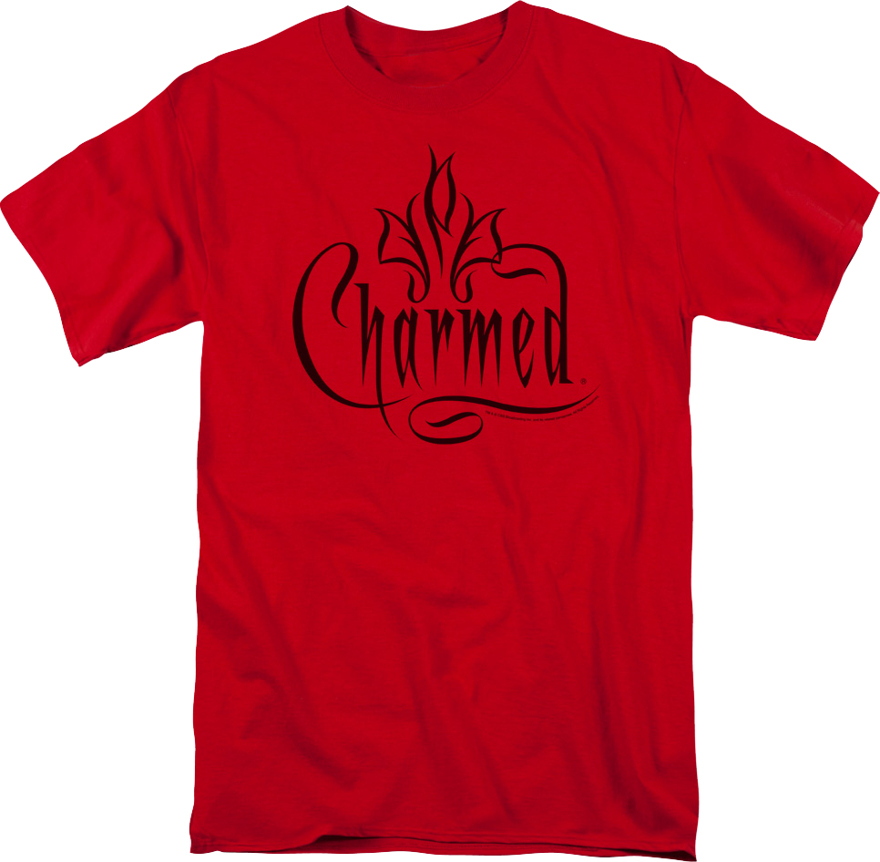 Red Logo Charmed T-Shirt Hoodie, Sweatshirt | CiraTrend.com (Image 1)