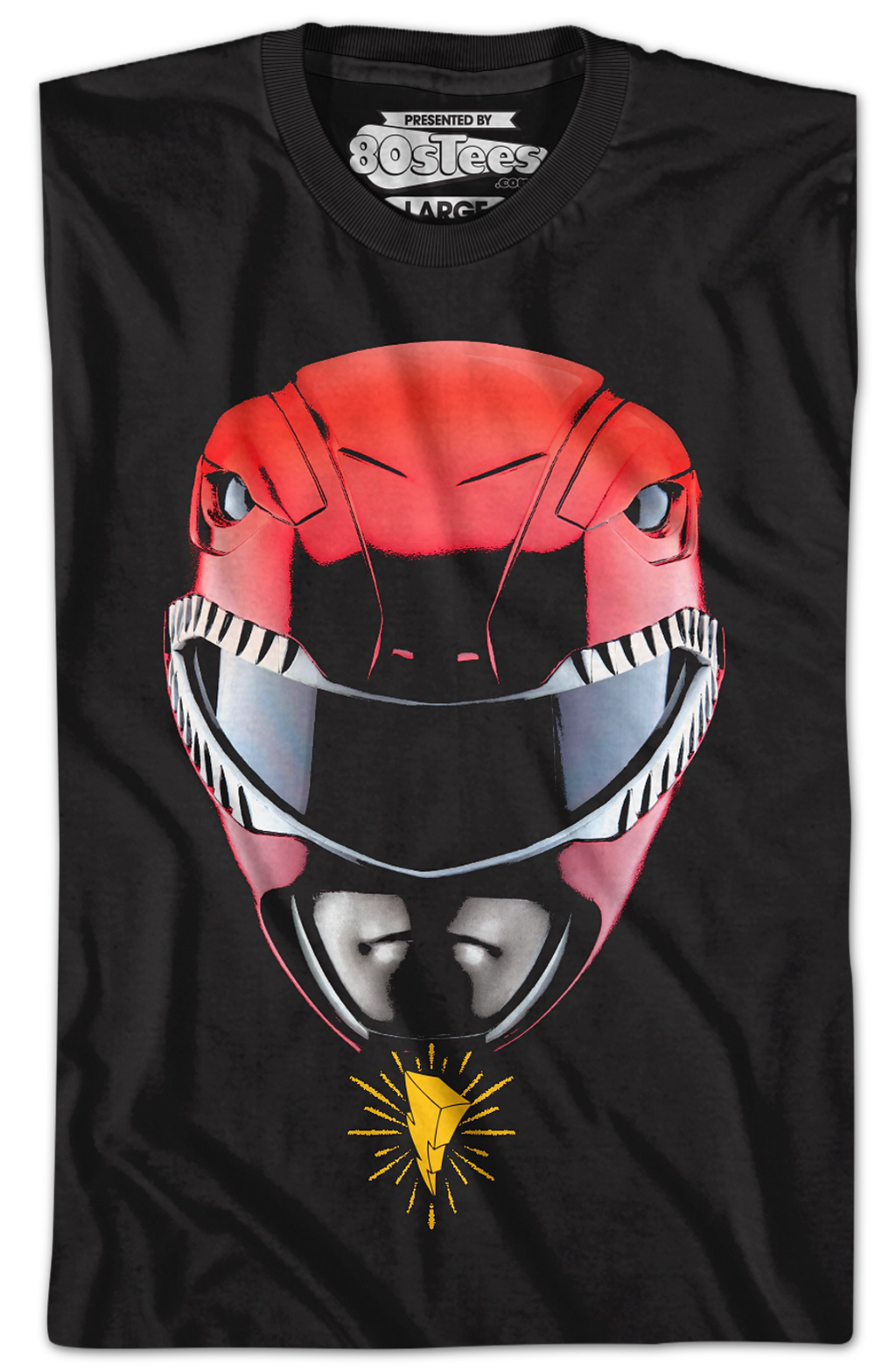 Red Ranger Helmet Mighty Morphin Power Rangers T-Shirt Hoodie, Sweatshirt | CiraTrend.com (Image 2)