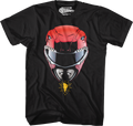 Red Ranger Helmet Mighty Morphin Power Rangers T-Shirt Hoodie, Sweatshirt | CiraTrend.com (Image 1)