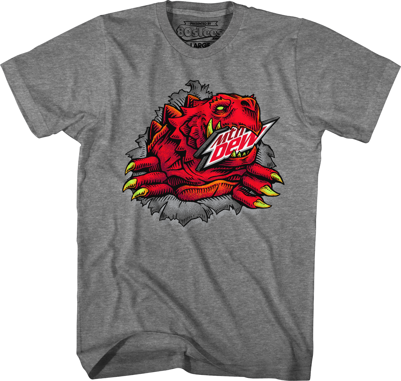 Red Ripper Mountain Dew T-Shirt Hoodie, Sweatshirt | CiraTrend.com (Image 1)