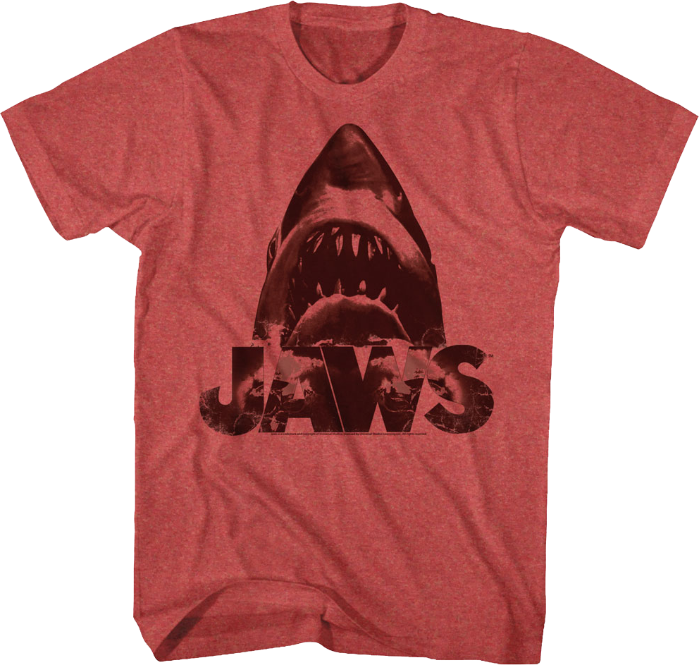Vintage Red Shark Jaws T-Shirt Hoodie, Sweatshirt | CiraTrend.com (Image 1)