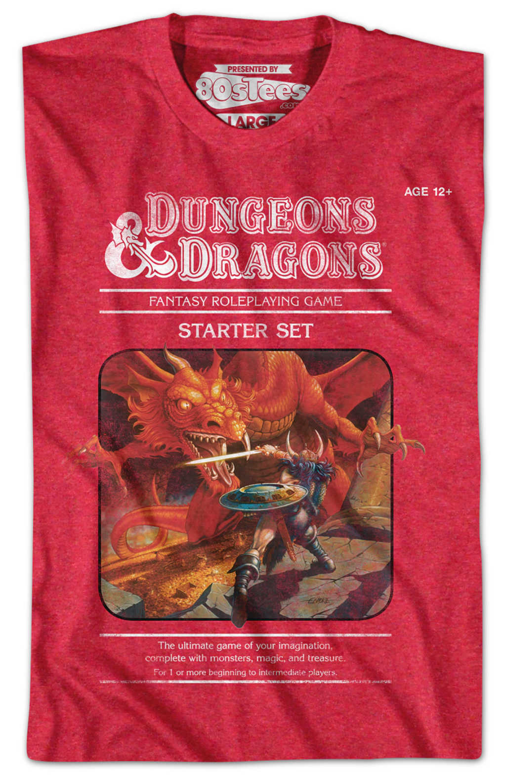 Red Starter Set Dungeons & Dragons T-Shirt Hoodie, Sweatshirt | CiraTrend.com (Image 2)