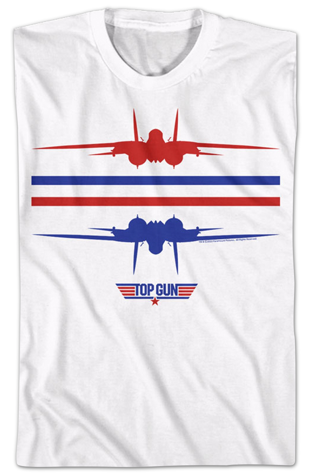 Red White Blue Inverted Top Gun T-Shirt Hoodie, Sweatshirt | CiraTrend.com (Image 2)