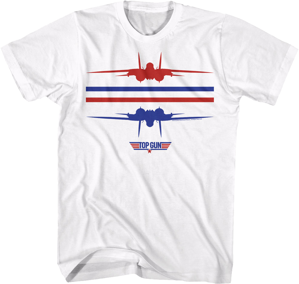 Red White Blue Inverted Top Gun T-Shirt Hoodie, Sweatshirt | CiraTrend.com (Image 1)