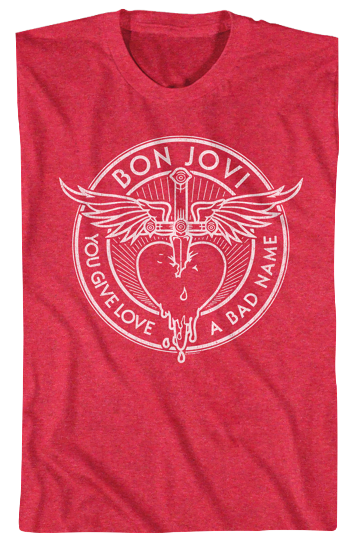 Red You Give Love A Bad Name Bon Jovi T-Shirt Hoodie, Sweatshirt | CiraTrend.com (Image 2)
