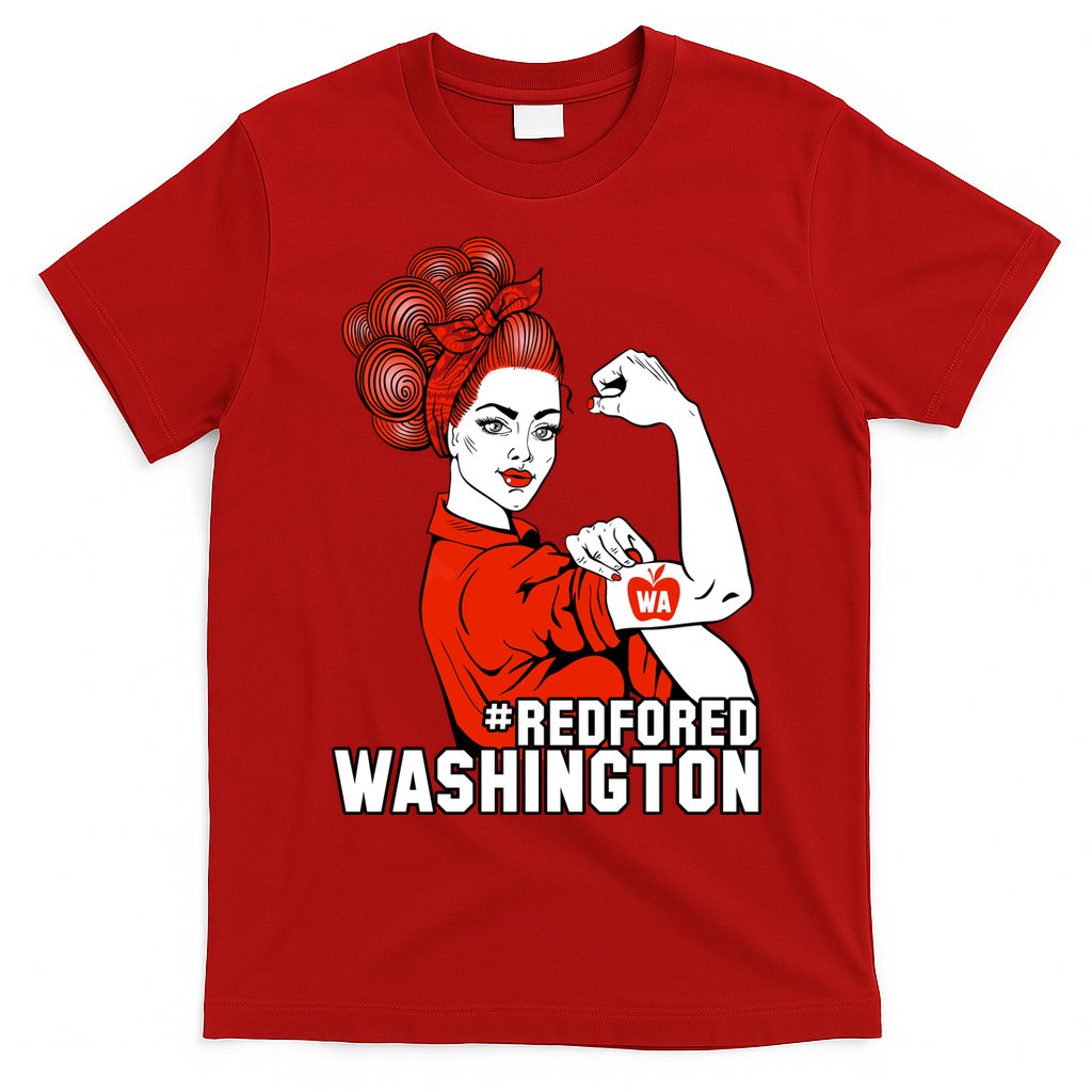 Redfored Red For Ed Washington Teachers T-Shirt