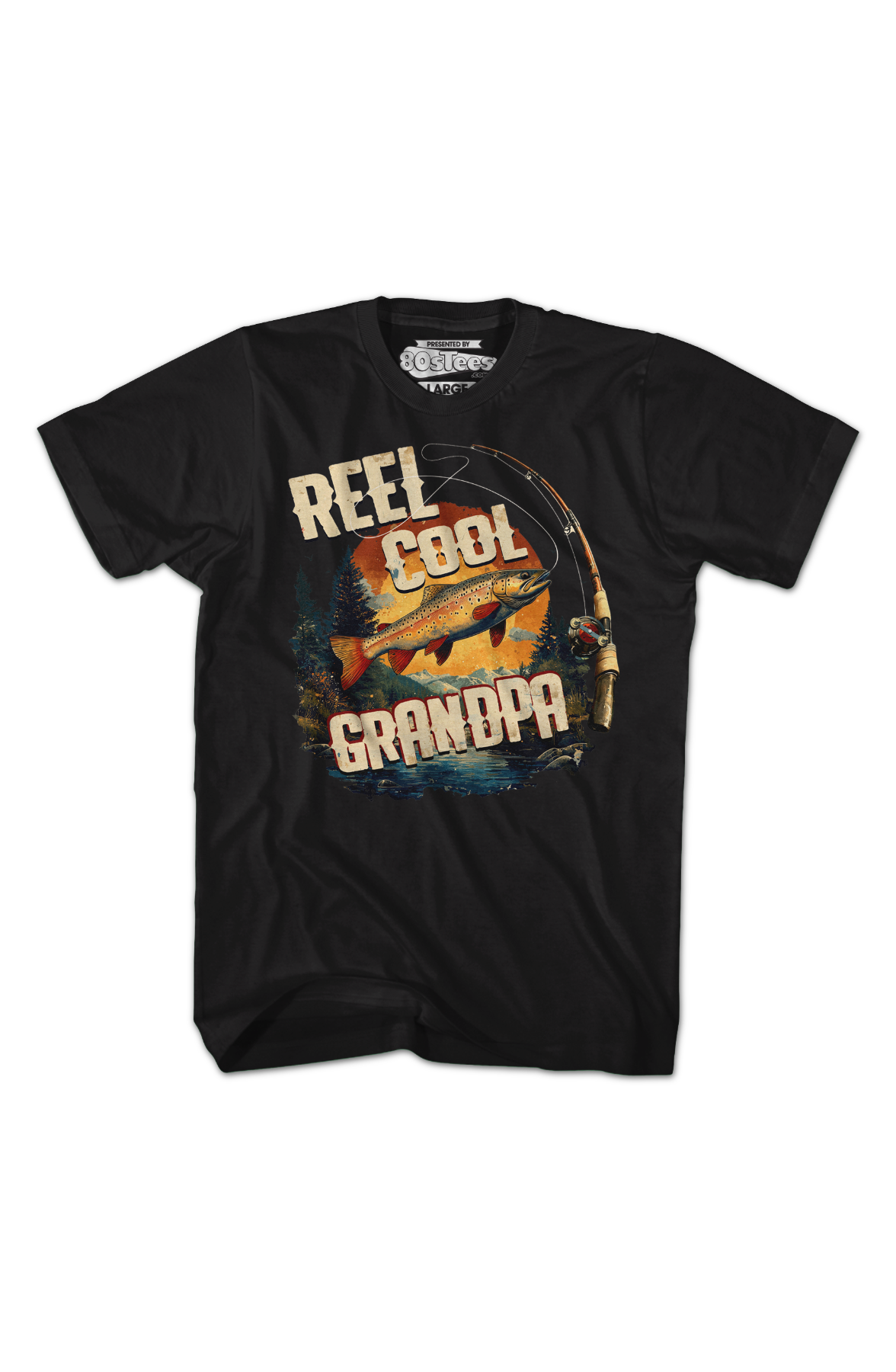 Reel Cool Grandpa T-Shirt Hoodie, Sweatshirt | CiraTrend.com (Image 2)