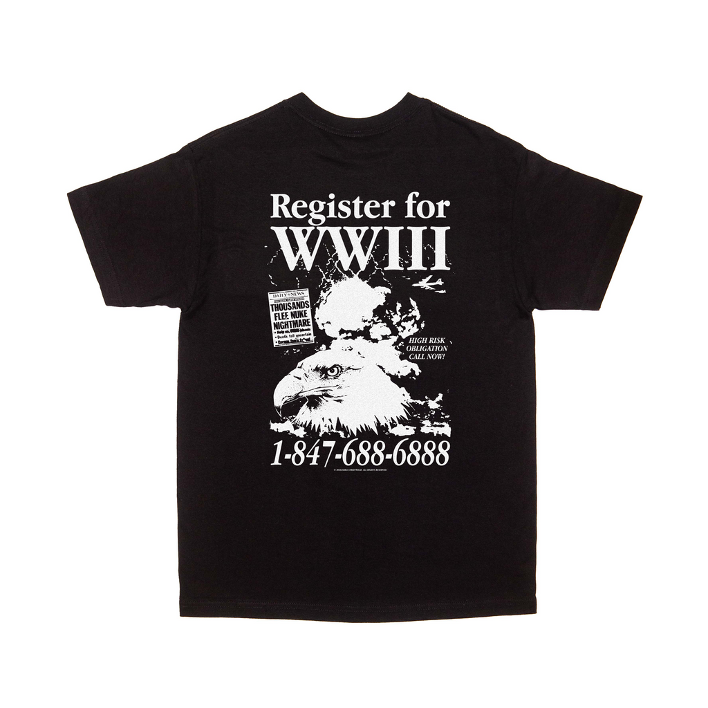 REGISTER FOR WW3 T-SHIRT BLACK Hoodie, Sweatshirt | CiraTrend.com (Image 1)