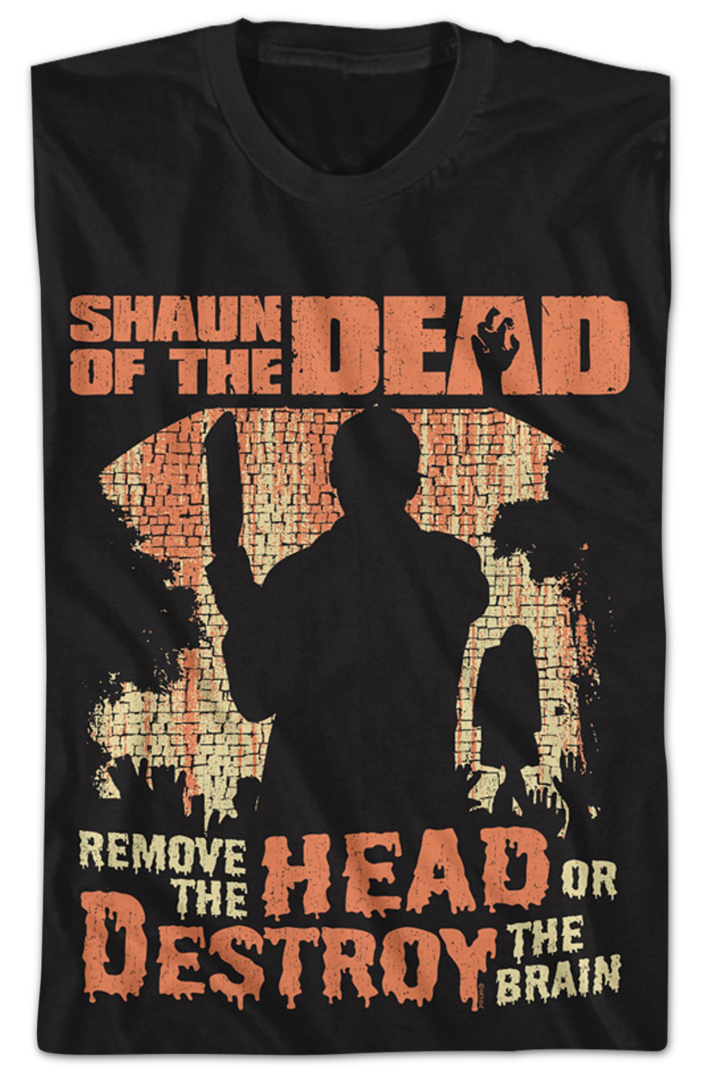 Remove The Head Or Destroy The Brain Shaun Of The Dead T-Shirt Hoodie, Sweatshirt | CiraTrend.com (Image 2)