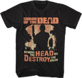 Remove The Head Or Destroy The Brain Shaun Of The Dead T-Shirt Hoodie, Sweatshirt | CiraTrend.com (Image 1)