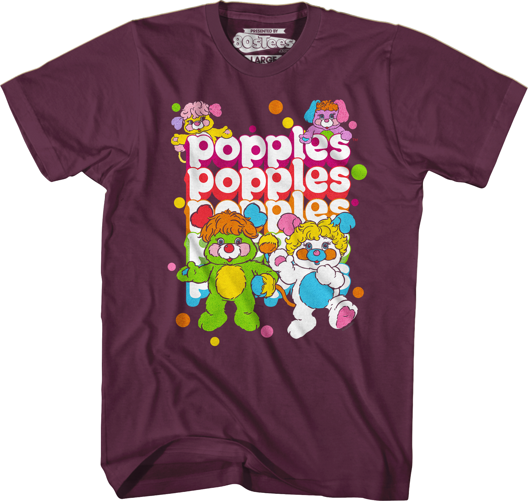 Repeating Logo Popples T-Shirt Hoodie, Sweatshirt | CiraTrend.com (Image 4)