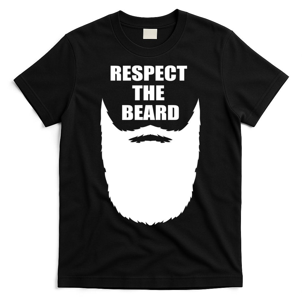Respect The Beard Funny Bearded T-Shirt