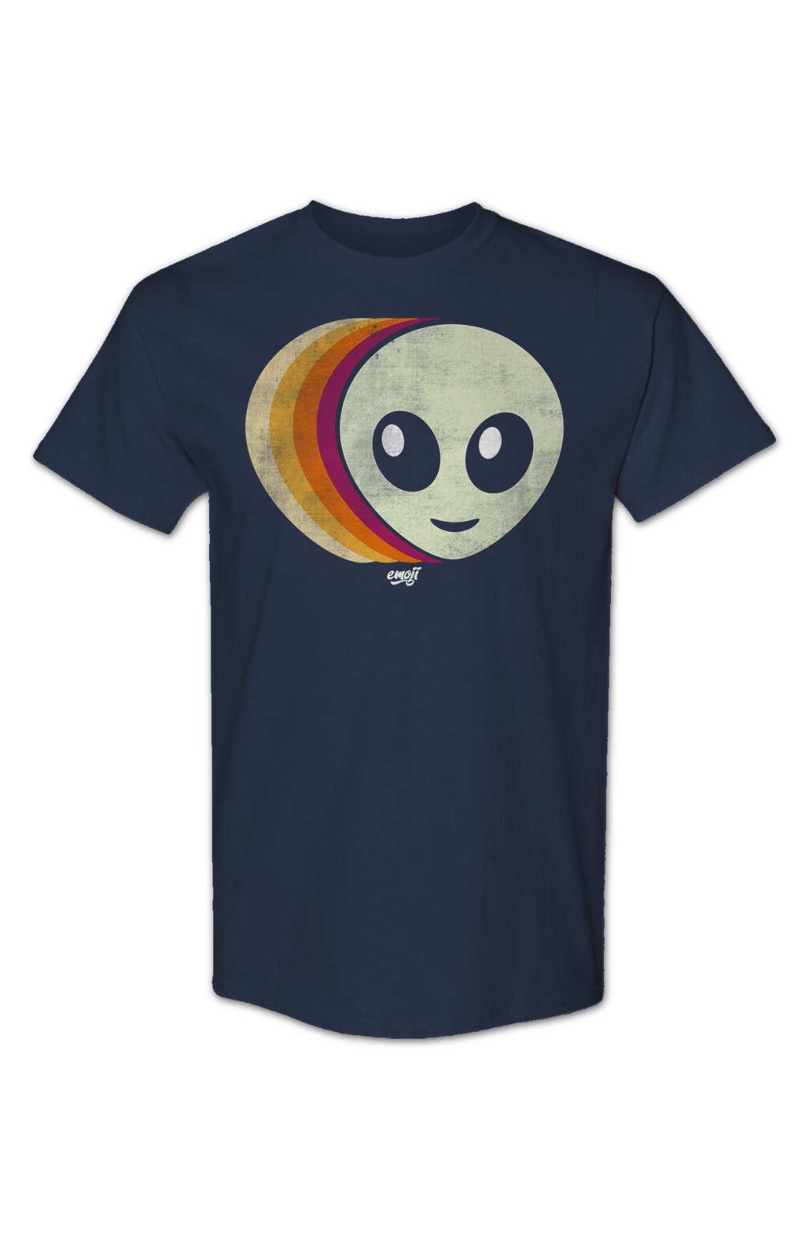 Retro Alien Face Emoji T-Shirt Hoodie, Sweatshirt | CiraTrend.com (Image 2)