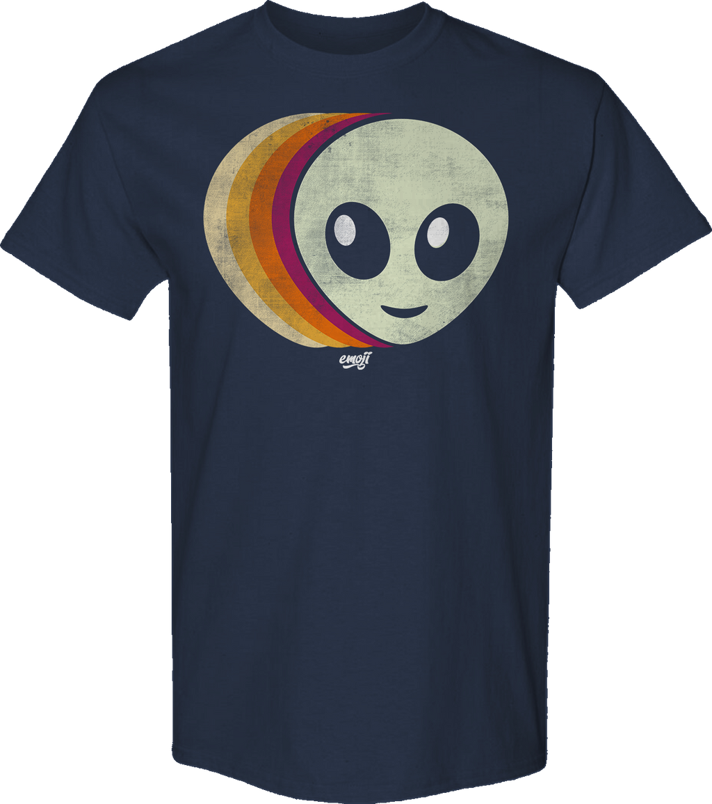 Retro Alien Face Emoji T-Shirt Hoodie, Sweatshirt | CiraTrend.com (Image 1)