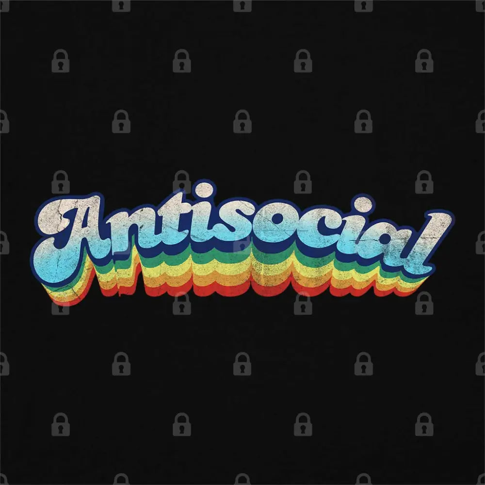 Retro Antisocial T-Shirt Hoodie, Sweatshirt | CiraTrend.com (Image 1)