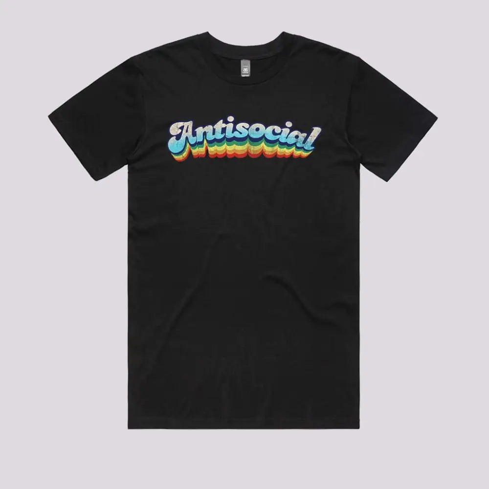 Retro Antisocial T-Shirt Hoodie, Sweatshirt | CiraTrend.com (Image 2)