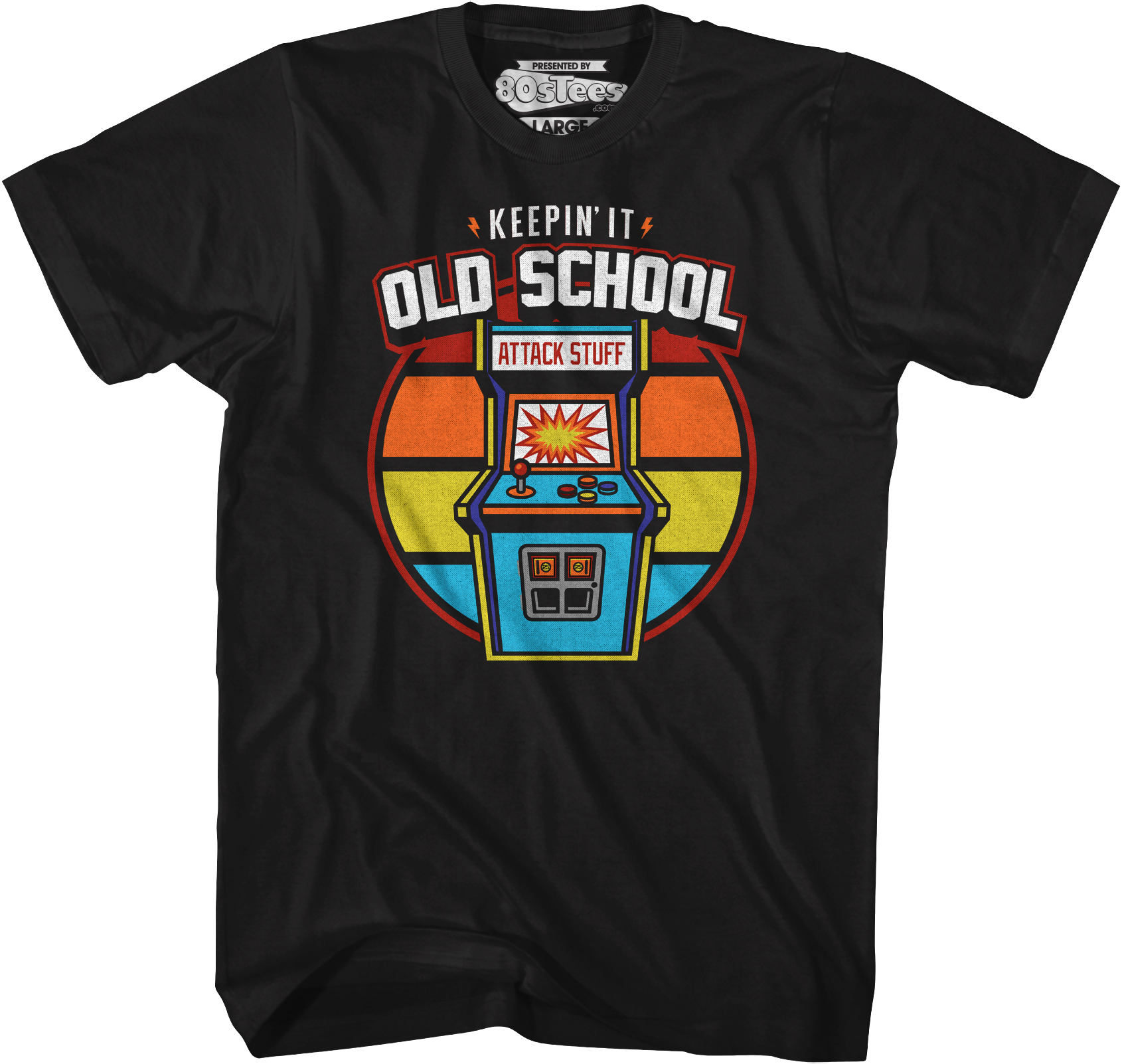 Retro Arcade Game Keepin' It Old School T-Shirt Hoodie, Sweatshirt | CiraTrend.com (Image 1)