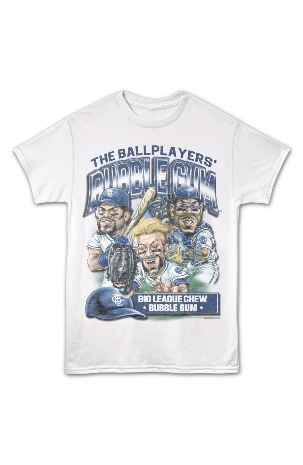 Retro Ballplayers' Bubble Gum Big League Chew T-Shirt