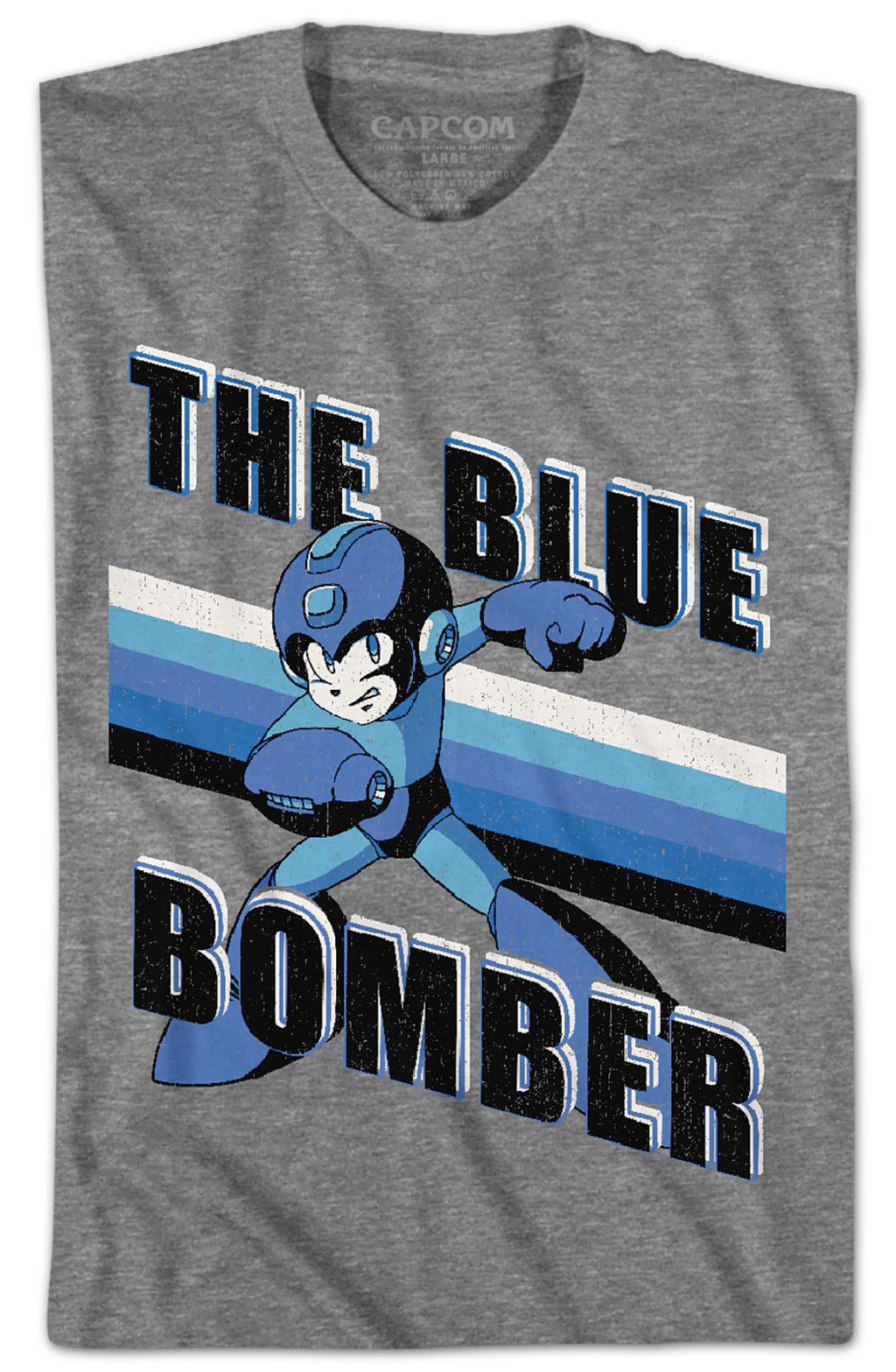Retro Blue Bomber Mega Man T-Shirt Hoodie, Sweatshirt | CiraTrend.com (Image 2)