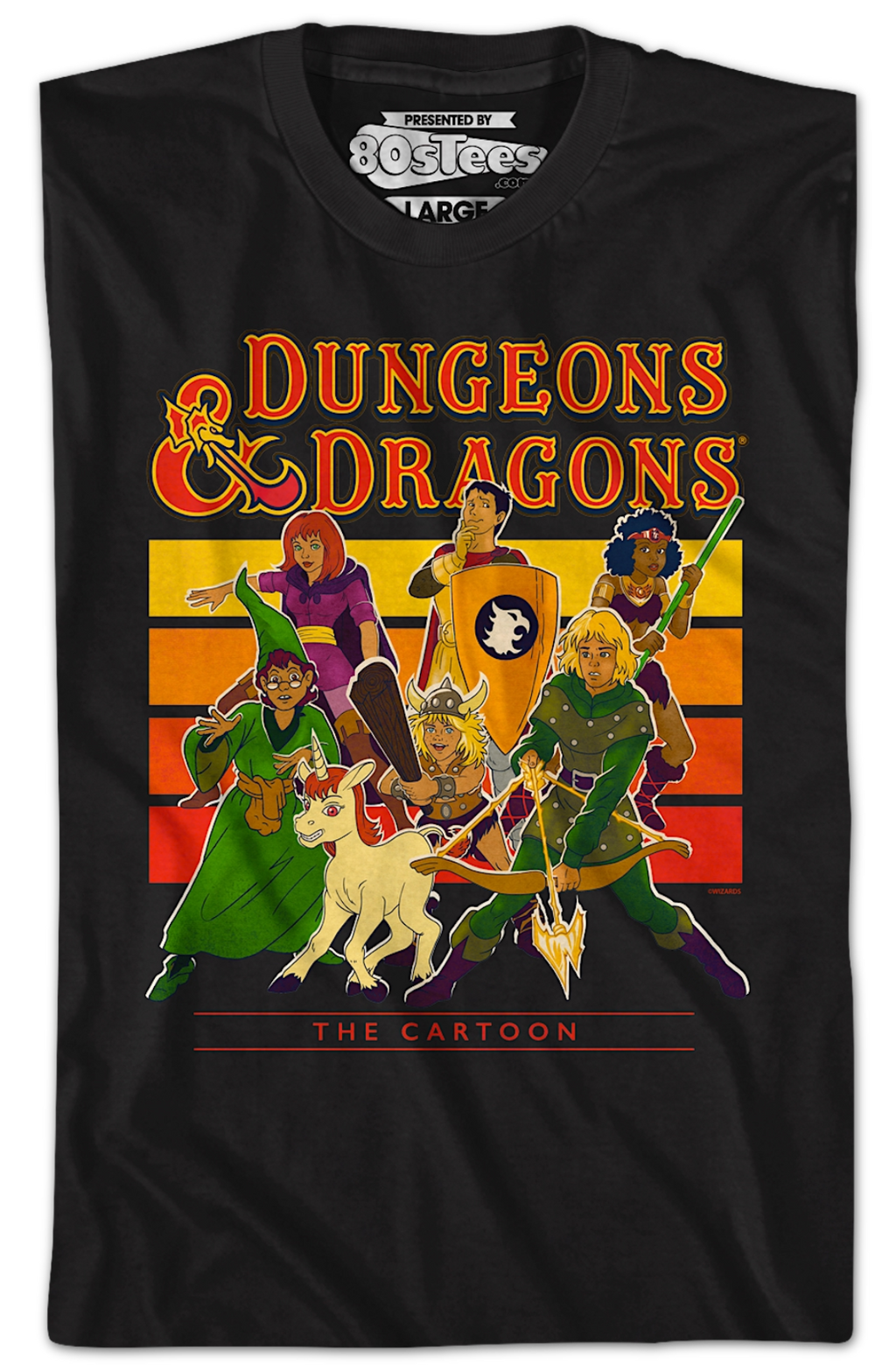 Retro Cartoon Stripes Dungeons & Dragons T-Shirts, Hoodie, Sweatshirt