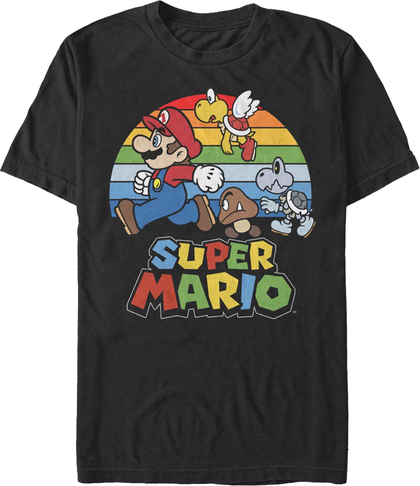 Retro Chase Super Mario Bros. T-Shirt